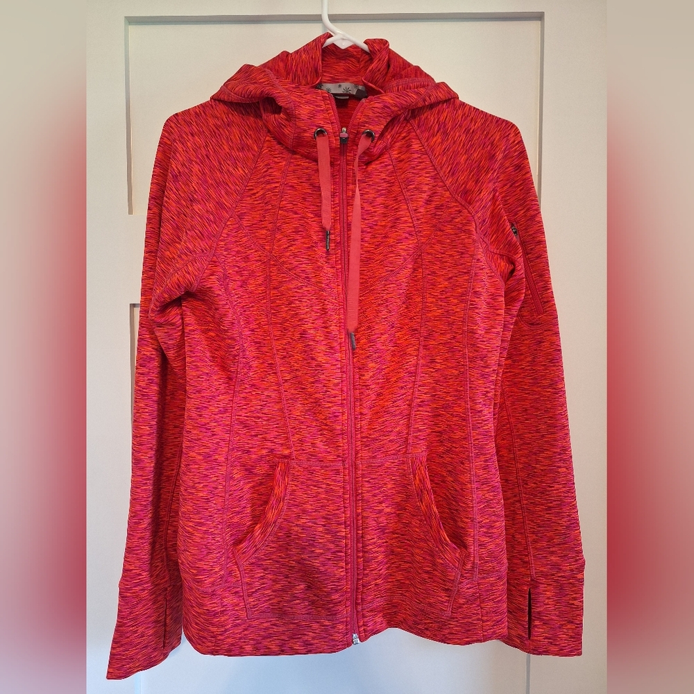 Athleta Space dye Home Town Hoodie Jacket Sweatshirt Full Zip